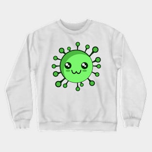 cute corona virus emoji Crewneck Sweatshirt